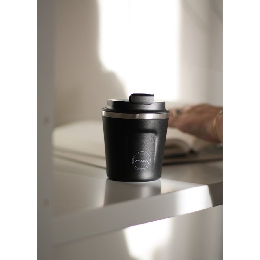 AYA&IDA CUP2GO Thermobecher 240 ml, Matte Black