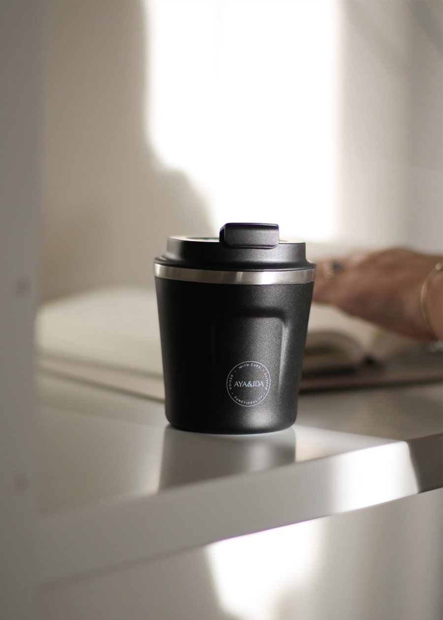 AYA&IDA CUP2GO Thermobecher 240 ml, Matte Black