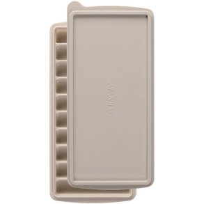 AYA&IDA Eisw�rfelform mit Deckel 11x23,5 cm, Cream Beige