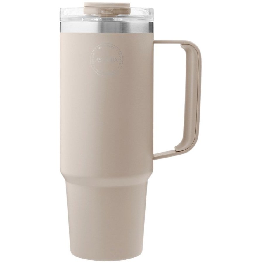 AYA&IDA Termokop m. Suger�r 885 ml, Cream Beige