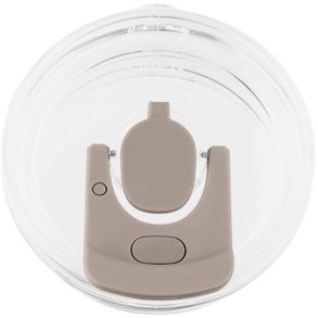 AYA&IDA Ersatzdeckel für Thermocup mit Strohhalm, Creme Beige