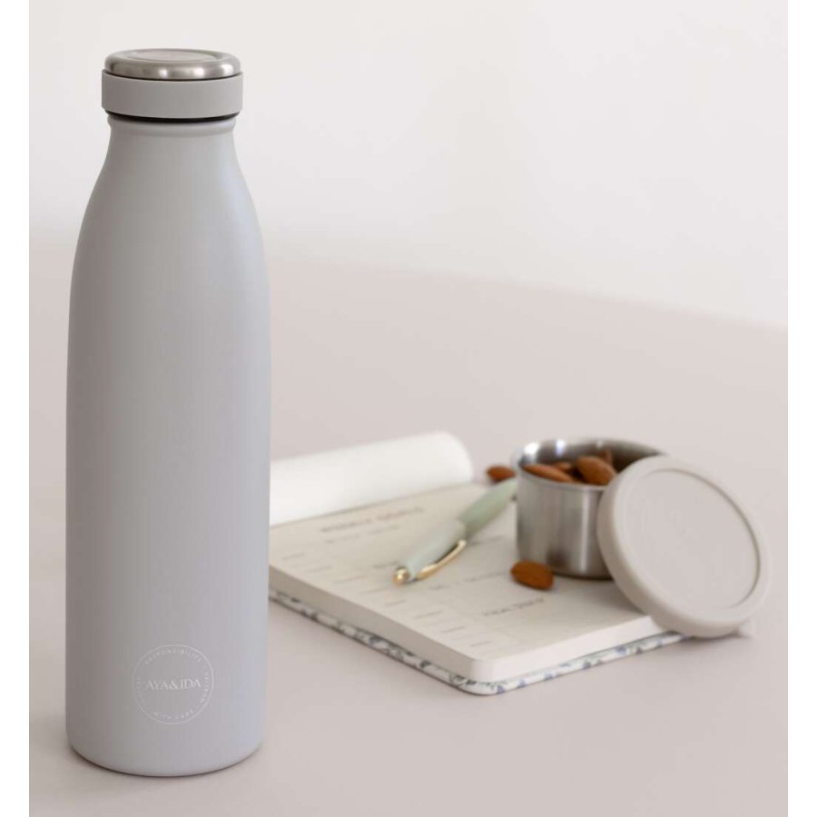 AYA&IDA Trinkflasche, Light Grey