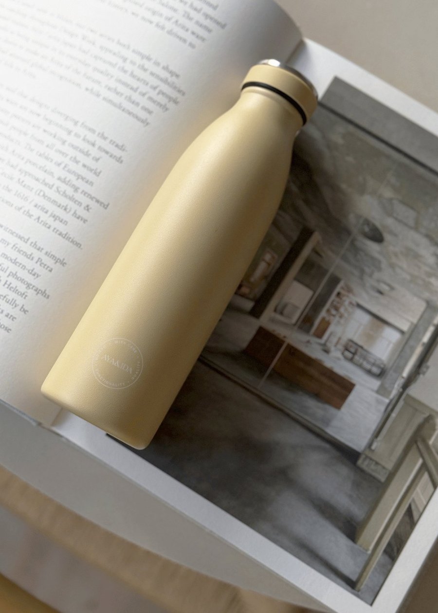 AYA&IDA Drikkeflaske 500 ml, Dusty Yellow