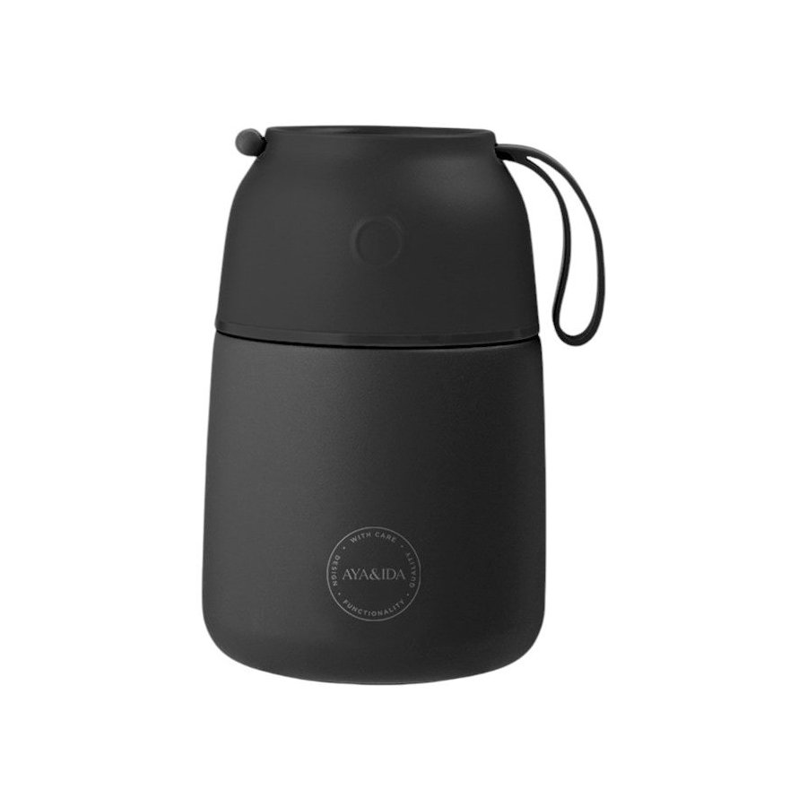AYA&IDA Food'ie Lebensmittelbehlter 500 ml, Matt Schwarz