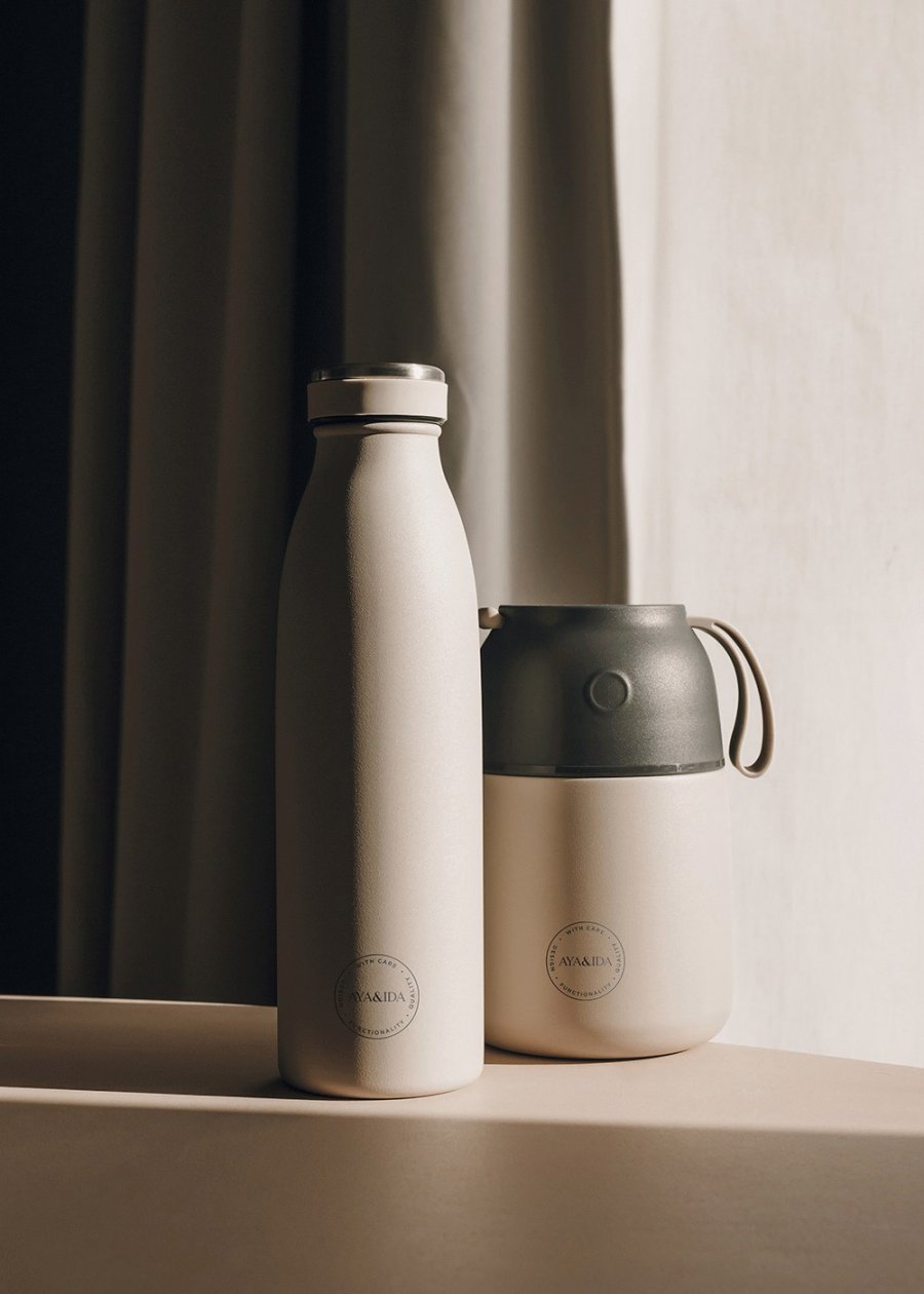 AYA&IDA Trinkflasche 500 ml, Cream Beige