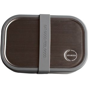 AYA&IDA Lunchbox 1 L, Donkergrijs