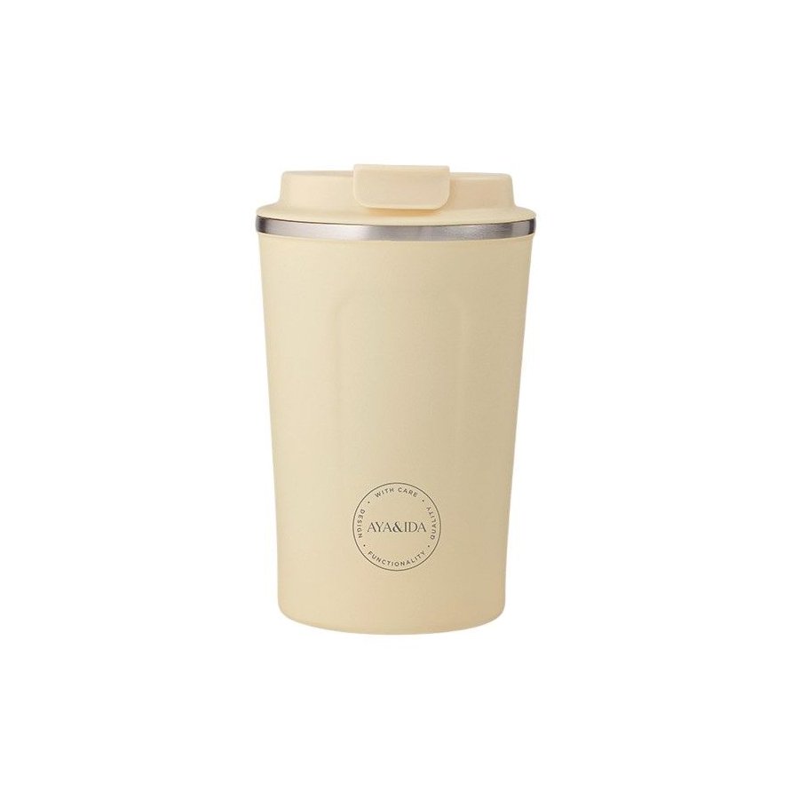 AYA&IDA CUP2GO Termokop 380 ml, Butter Yellow