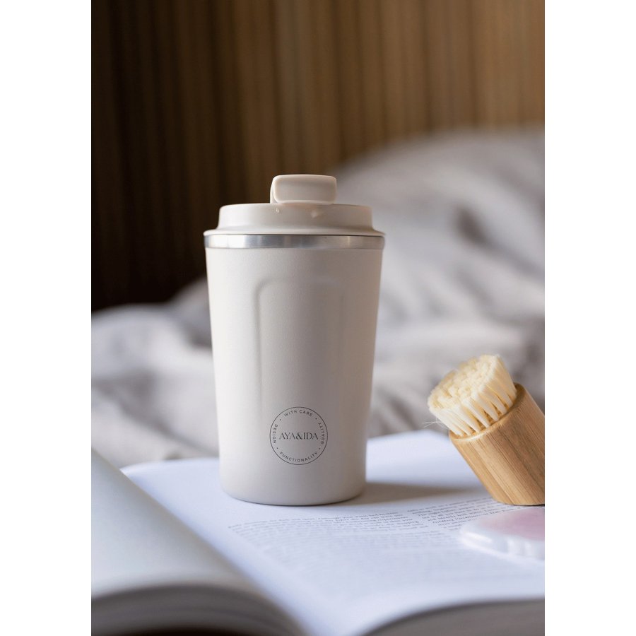 AYA&IDA CUP2GO Thermobecher 380 ml, Cream Beige
