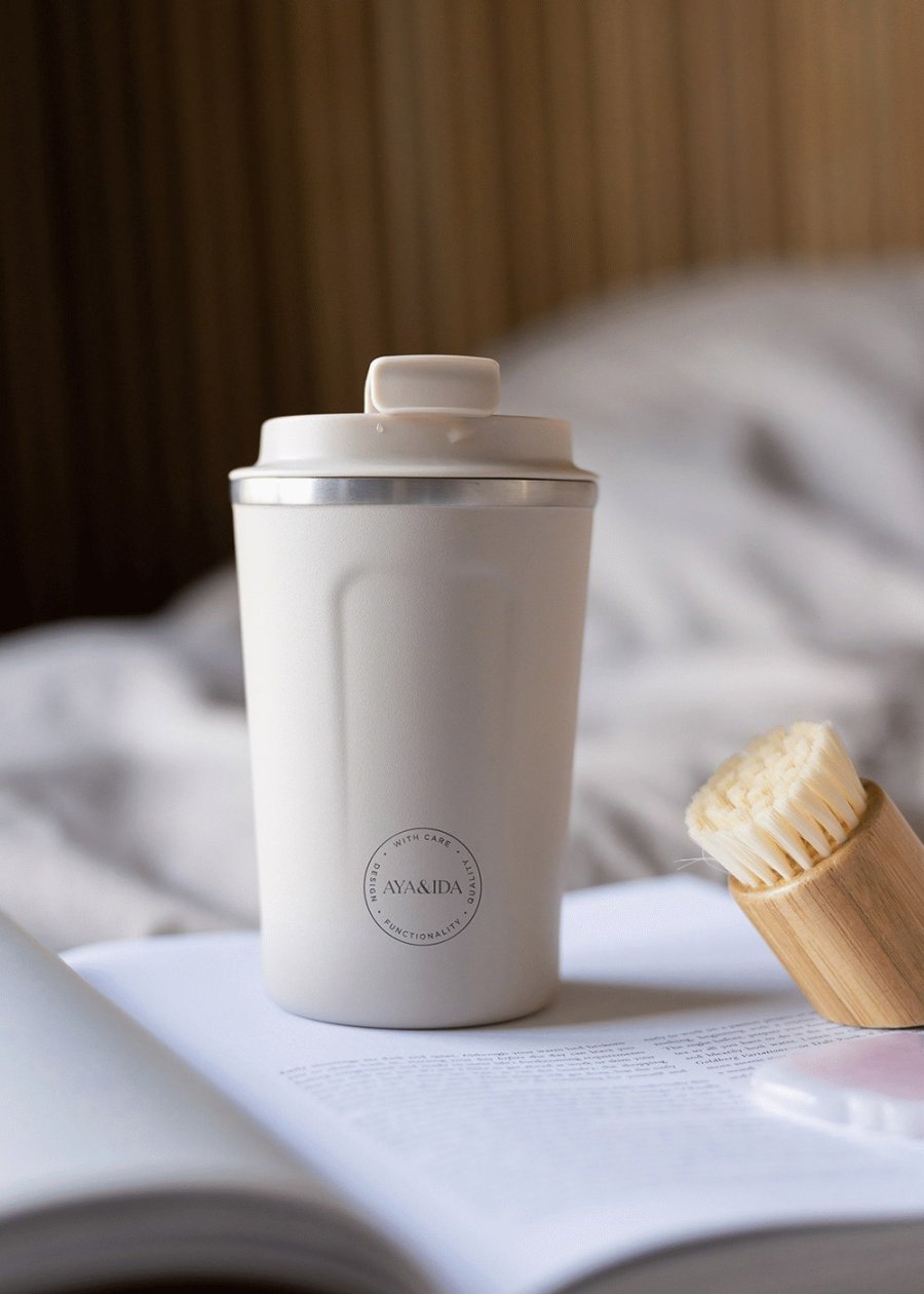AYA&IDA CUP2GO Thermobecher 380 ml, Cream Beige