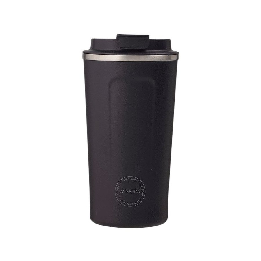 AYA&IDA CUP2GO Termokop 500 ml, Mat Sort
