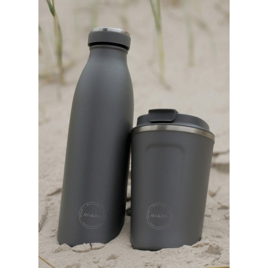 AYA&IDA CUP2GO Termokop 380 ml, M�rk Gr�