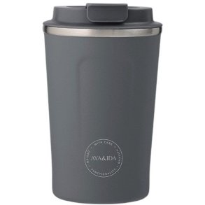 AYA&IDA CUP2GO Thermosbecher 380 ml, Dunkel Grau