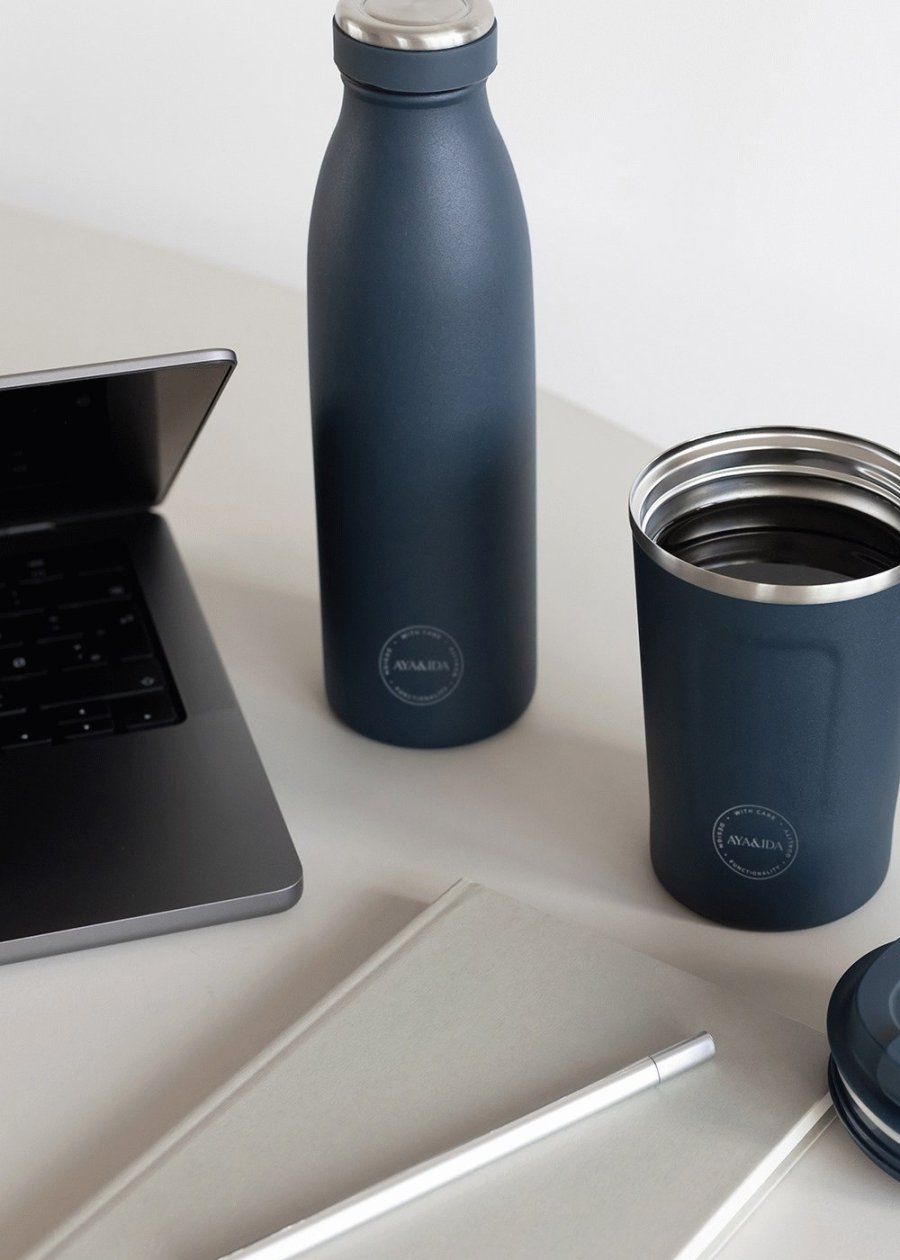 AYA&IDA Drikkeflaske 500 ml, Navy Blue