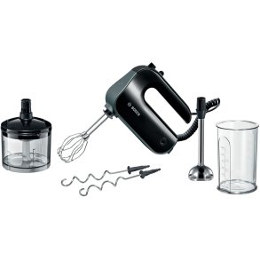 Bosch Styline Håndmixer 850W m. Hakker og Stavblender, Sort