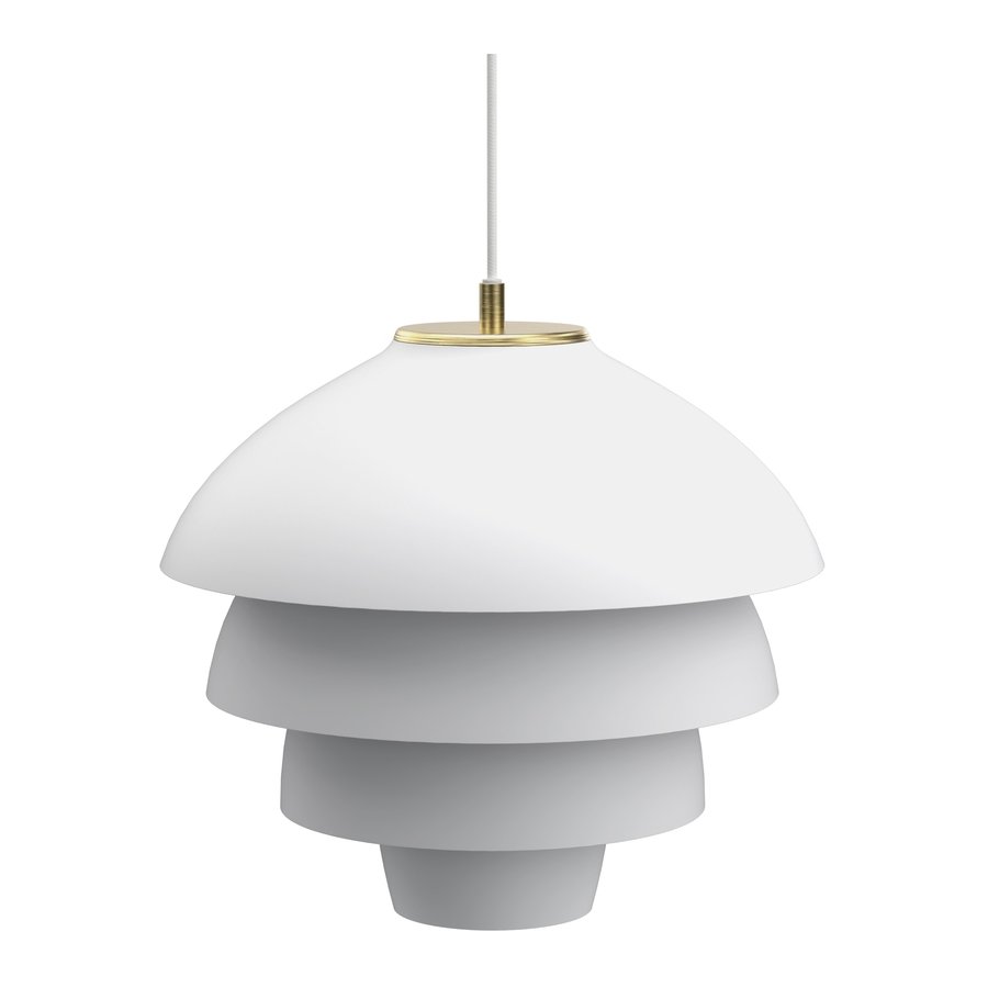 Belid Valencia Hngelampe 42 cm, mattwei/Messing