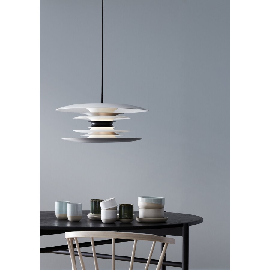 Belid Diablo Pendel 50 cm, Mat Aluminium/Mat Sort