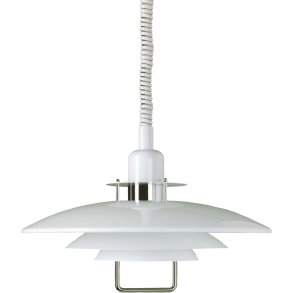 Belid Primus II Pendelleuchte 43 cm, Wei/Chrom