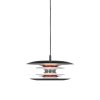 Belid Diablo Pendelleuchte 30 cm, Mattschwarz/Rot glnzend