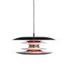 Belid Diablo Pendelleuchte 40 cm, Mattschwarz/Rot glnzend