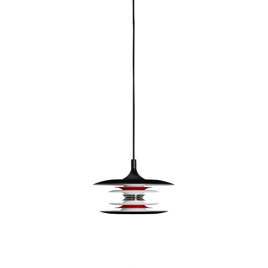 Belid Diablo Pendel 20 cm, Mat Sort/Blank Rd