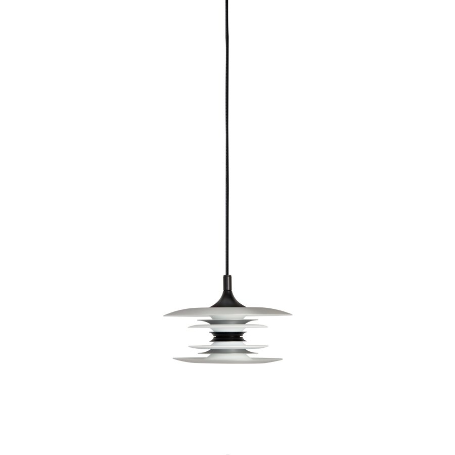 Belid Diablo Pendel Ø20 cm, Mat Aluminium/Mat Sort
