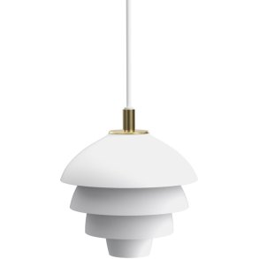 Belid Valencia Pendelleuchte 18 cm, Mattwei/Messing