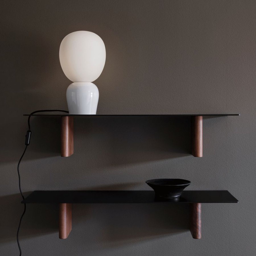 Belid Buddy Tischlampe H33,5 cm, Wei&szlig;/Opal