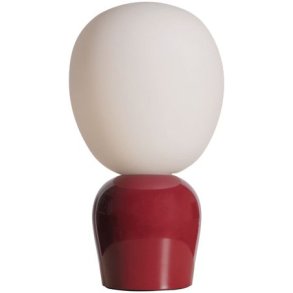 Belid Buddy Tischlampe H33,5 cm, Rot/Opal
