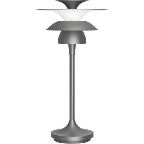 Belid Picasso Tischlampe H34,8 cm, Grau oxidiert