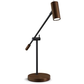Belid Cato Tischlampe H48,5 cm, Oxidiert