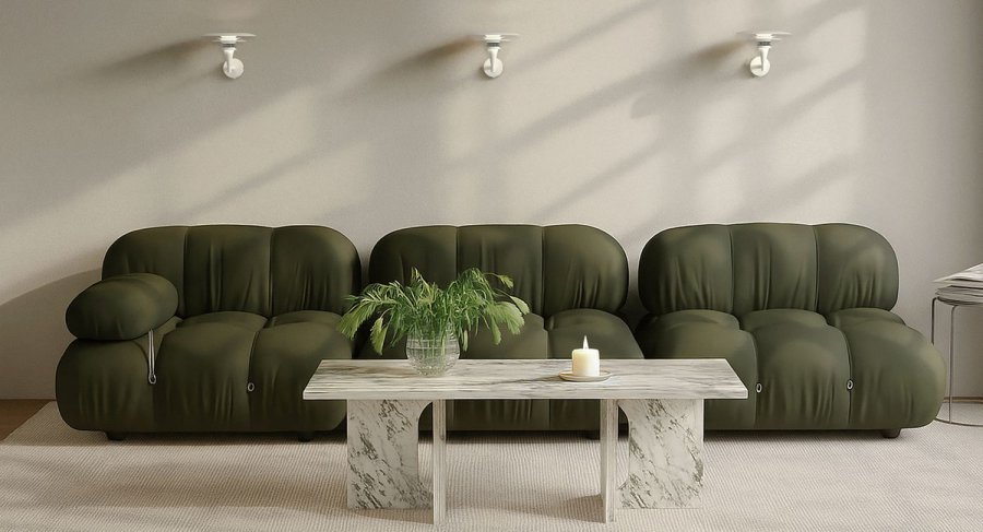 Belid Diablo Wandleuchte 20,8 cm, Mattwei/Chrom