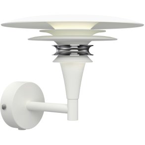 Belid Diablo Wandleuchte 20,8 cm, Mattwei/Chrom