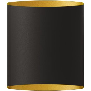 Belid Sinne Wandleuchte H17 cm, Schwarze Struktur/Messing