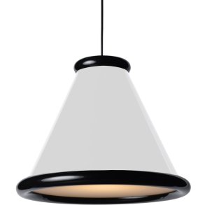 Belid Belle Pendel 36 cm, Glossy White/Glossy Black