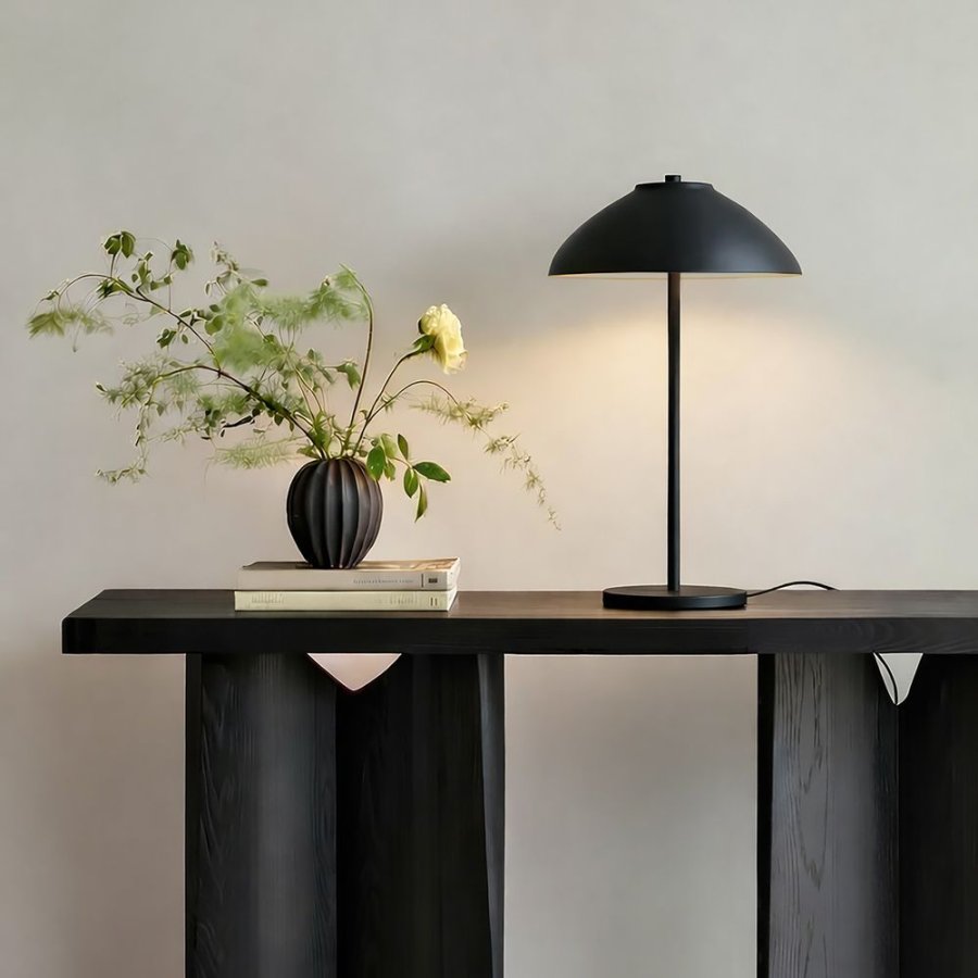 Belid Vali Tischlampe H40 cm, Mattschwarz