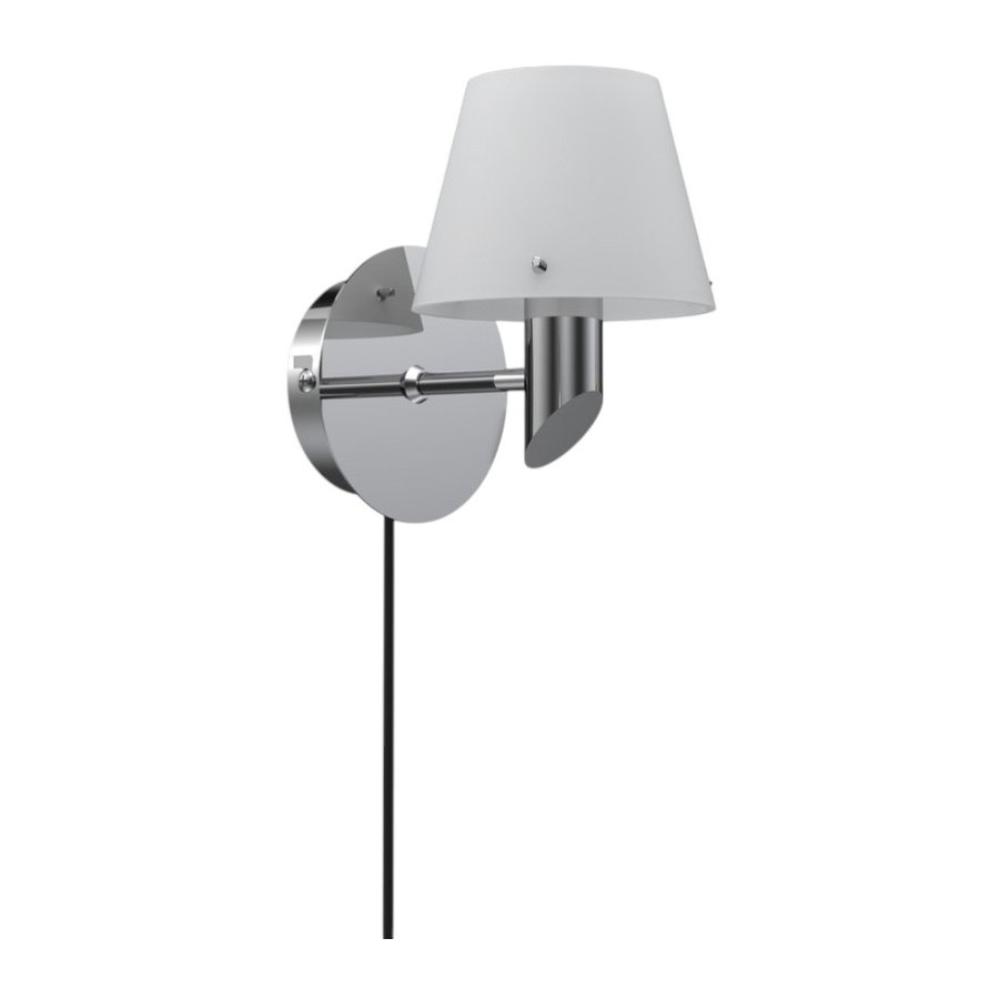 Herstal Gil Wandlampe 14,6 cm, Chrome/Opal