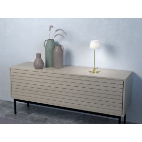 Herstal Gil il Grande Bordlampe H37 cm, Messing/Opal Glas