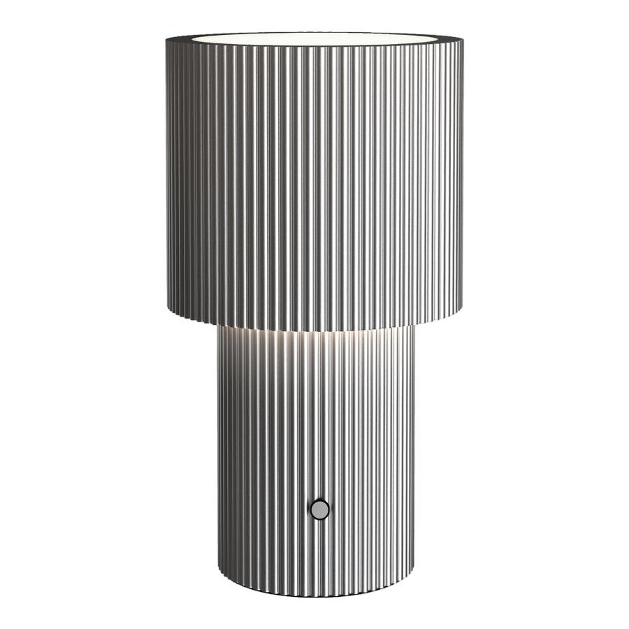 Herstal Iluma Akku-Tischlampe LED H22,1 cm, Chrom