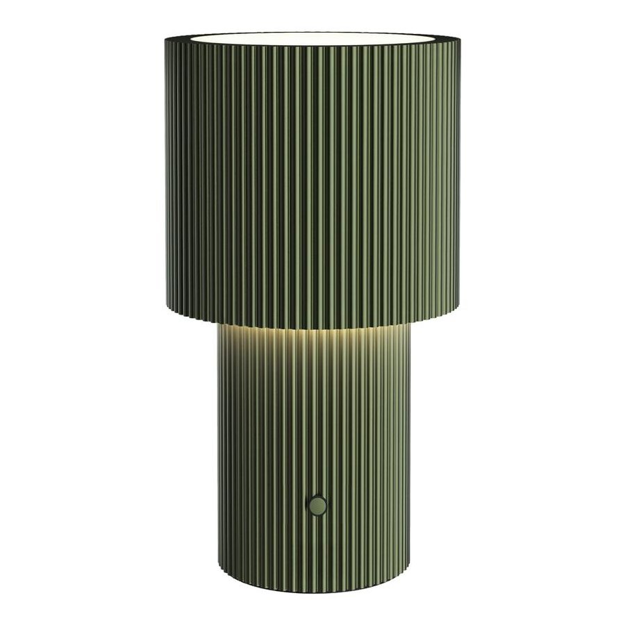 Herstal Iluma Akku-Tischlampe LED H22,1 cm, Olivgr&uuml;n