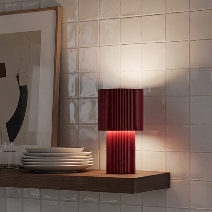 Herstal Iluma Akku-Tischlampe LED H22,1 cm, Rot