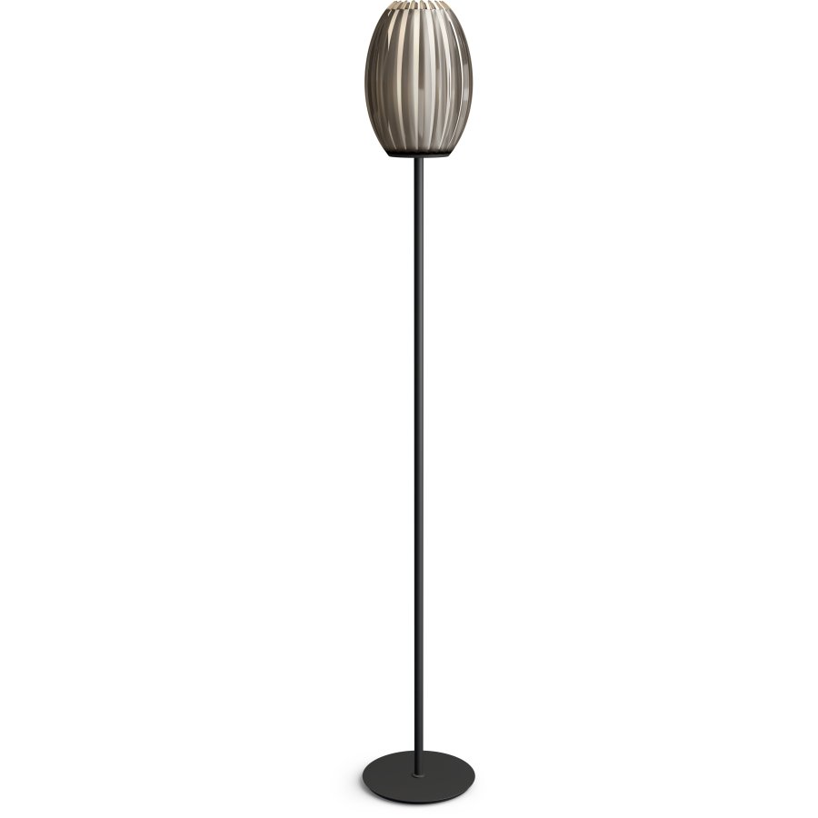 Herstal Tentacle Stehlampe H165 cm, Schwarz/Smoke