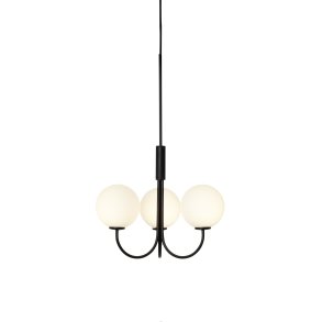 Herstal Ballon Kronleuchter 45 cm, Schwarz