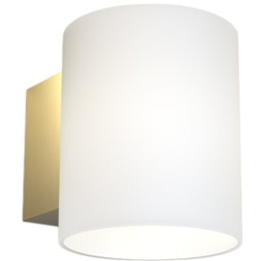 Herstal Evoke Væglampe 12 cm, Messing/Opal