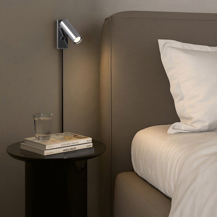 Herstal Pipeline Wandlampe 12,5 cm, Chrom