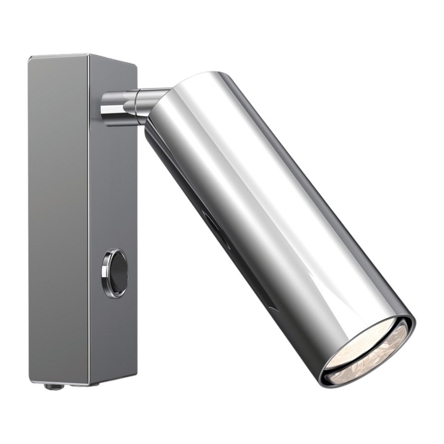 Herstal Pipeline Wandlampe 12,5 cm, Chrom