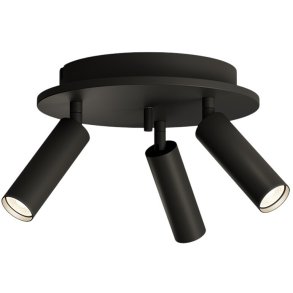 Herstal Pipeline 3 Spot 20 cm, Mattschwarz