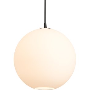 Belid Capo Pendelleuchte 35 cm, Schwarze Struktur/Opal