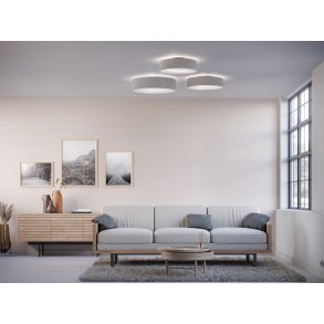 Belid Soft Plafond Ø44,4 cm, Grå/Uld