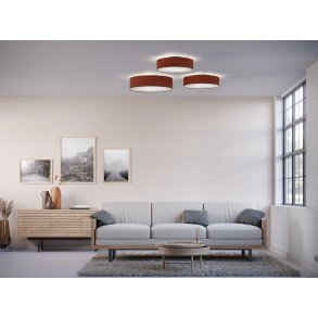 Belid Soft Plafond Ø60,3 cm, Rustrød