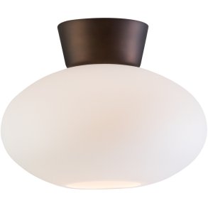 Belid Bullo Deckenleuchte 27 cm, Braun/Opal